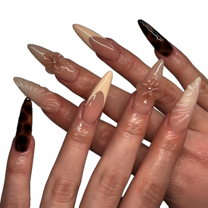 Elegant Sculpted Press-On Nail Enhancements Bowlift