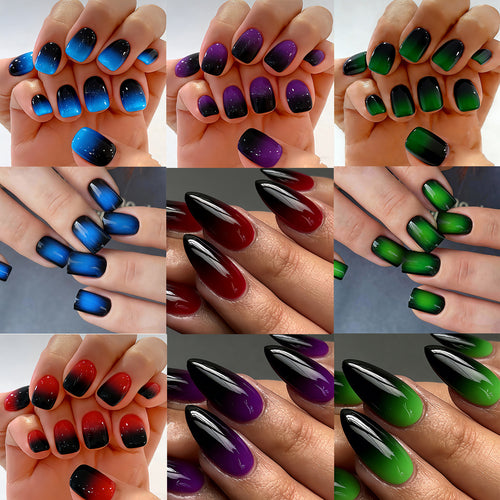 Ombre Stiletto Press-On Nail Art Bowlift