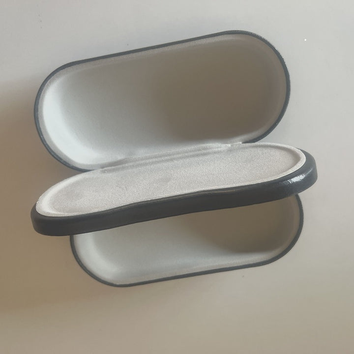 Protective Hard Shell Glasses Case with Plush Lined Interior and Snap Hinge Bowlift