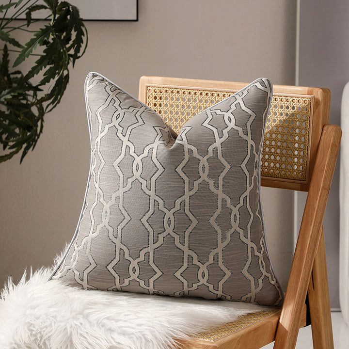 Textured Abstract Pattern Throw Pillow