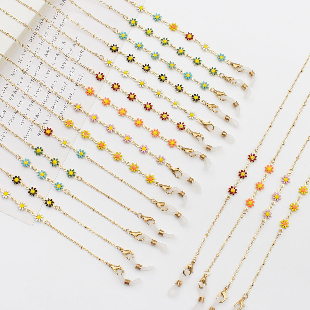 Floral Themed Eyewear Chain Bowlift