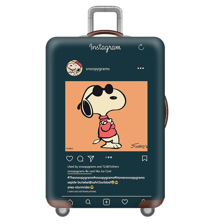 Unisex Hard Shell Suitcase with Fun Cartoon Design Bowlift