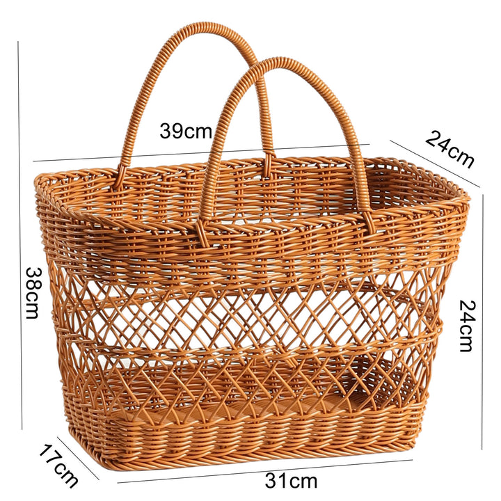 Handcrafted Woven Market Tote Bowlift