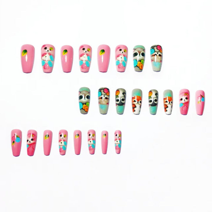 Creative Art Nails with Playful Animal Motifs Bowlift