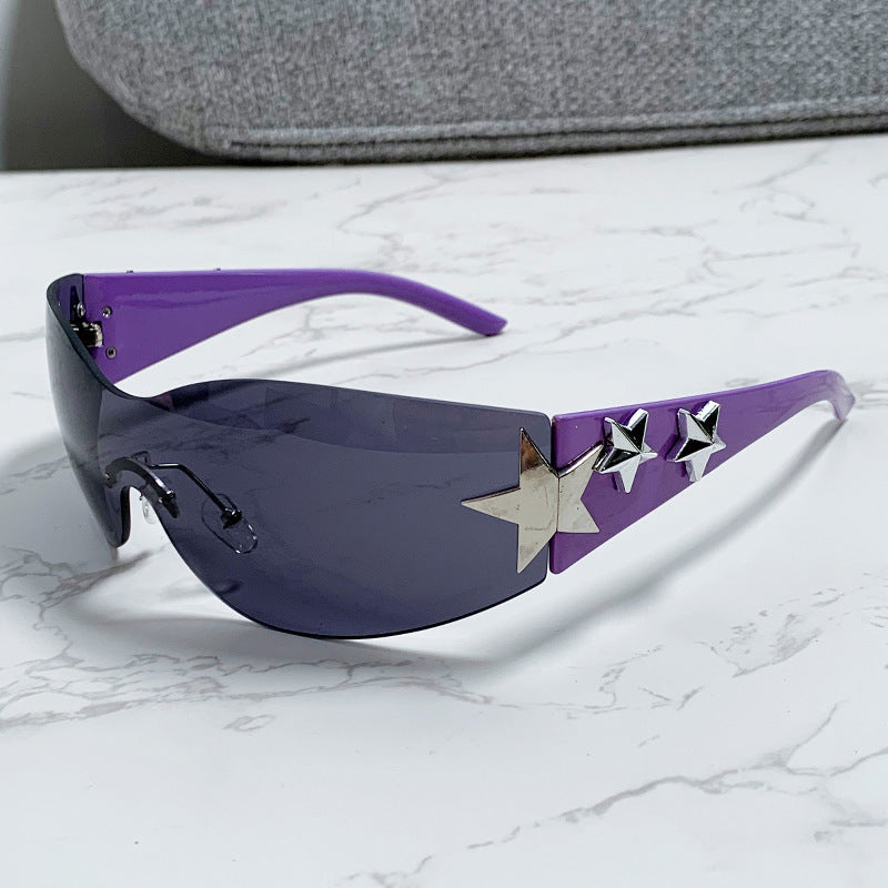 Ladies futuristic sunglasses with striking design and fashionable accents Bowlift
