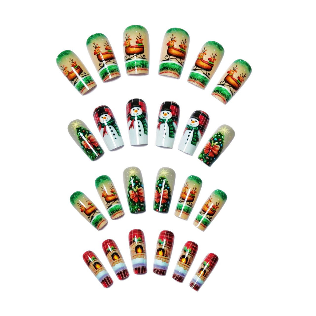Creative Christmas Art Nails in Festive Design Bowlift