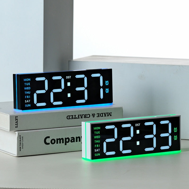 Digital alarm clock with large LED display and dual alarm function Bowlift