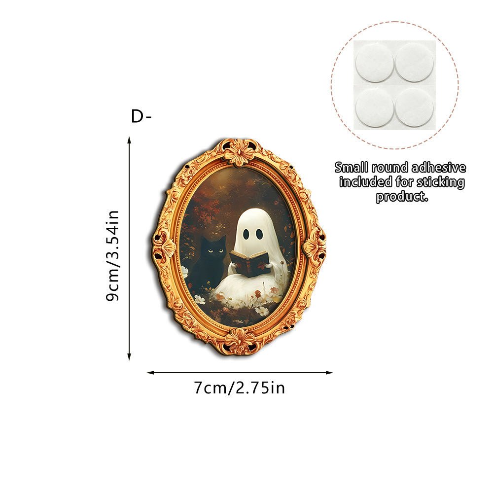 Wall art with creative ghost motif Bowlift