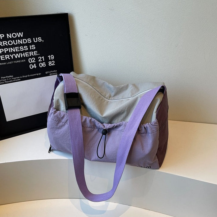 Sporty Shoulder Bag With Versatile Compartment Design Bowlift