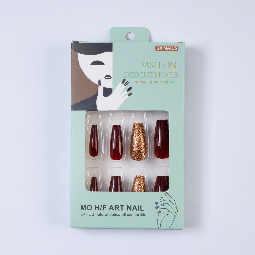Glamorous Artificial Nail Set Bowlift