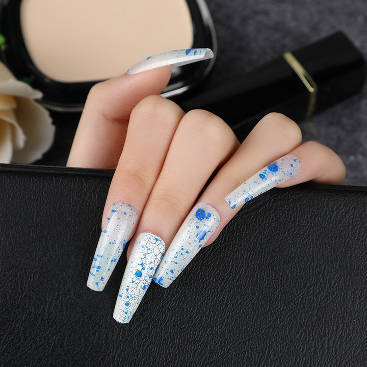 Artificial nails with delicate floral design Bowlift