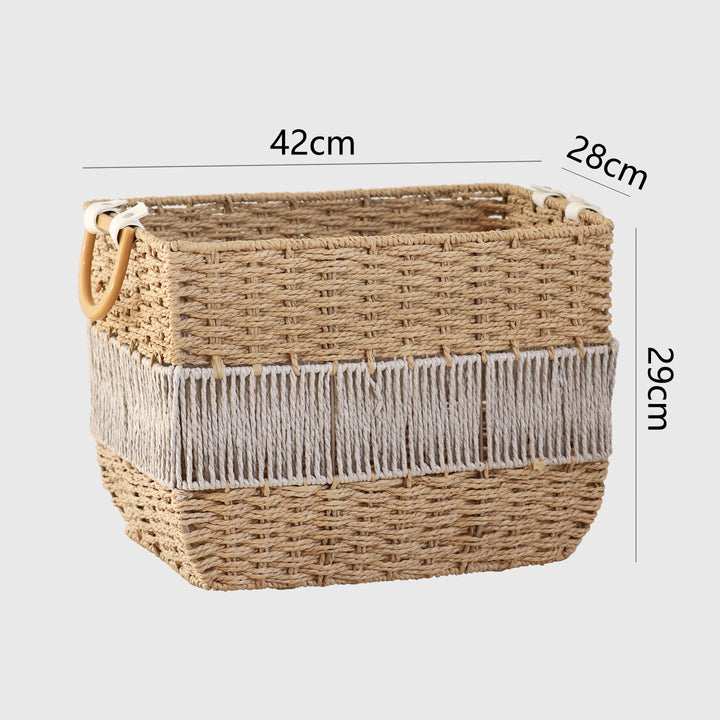 Handmade storage basket with fringes Bowlift