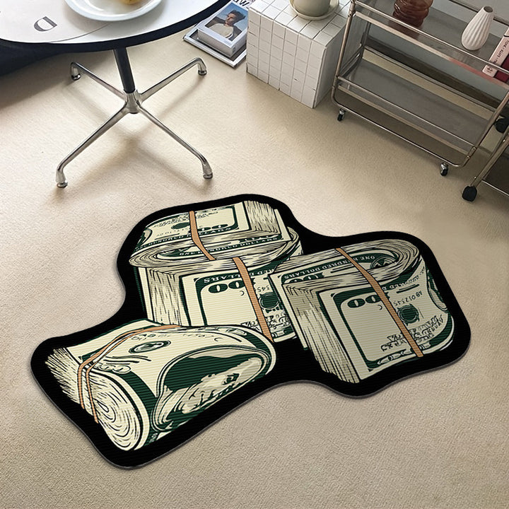 Money-Themed Floor Mat