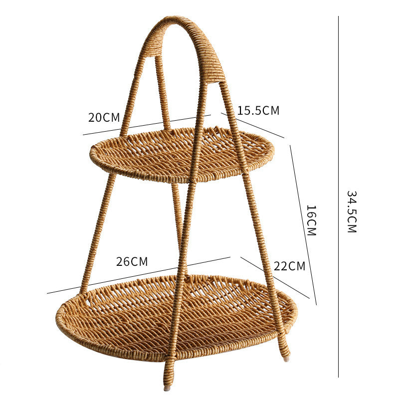 Handcrafted Wicker Storage Basket Bowlift