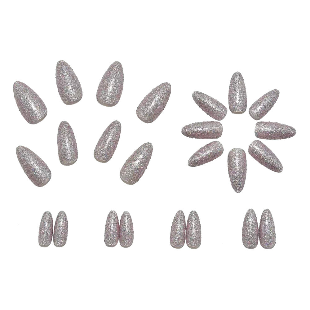 Glamorous artificial nails in elegant crystal design Bowlift