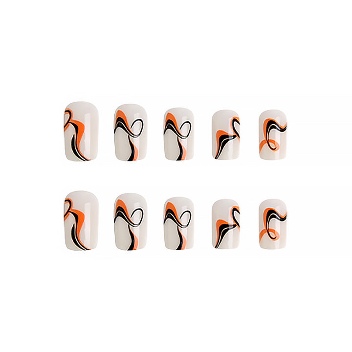 Creative nail tips with intricate marbling effects Bowlift