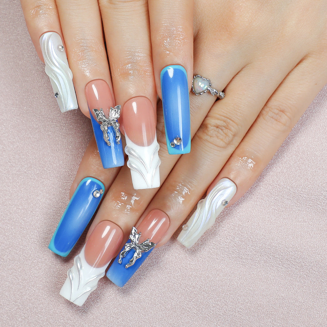 Creative nail art set with contemporary design and elegant details Bowlift