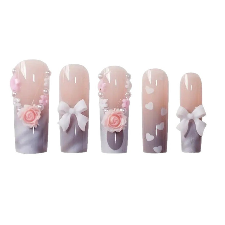 Decorative Heart-Themed Nail Wraps Bowlift