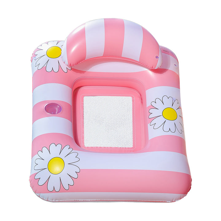 Women's Inflatable Lounge with Floral Pattern Bowlift
