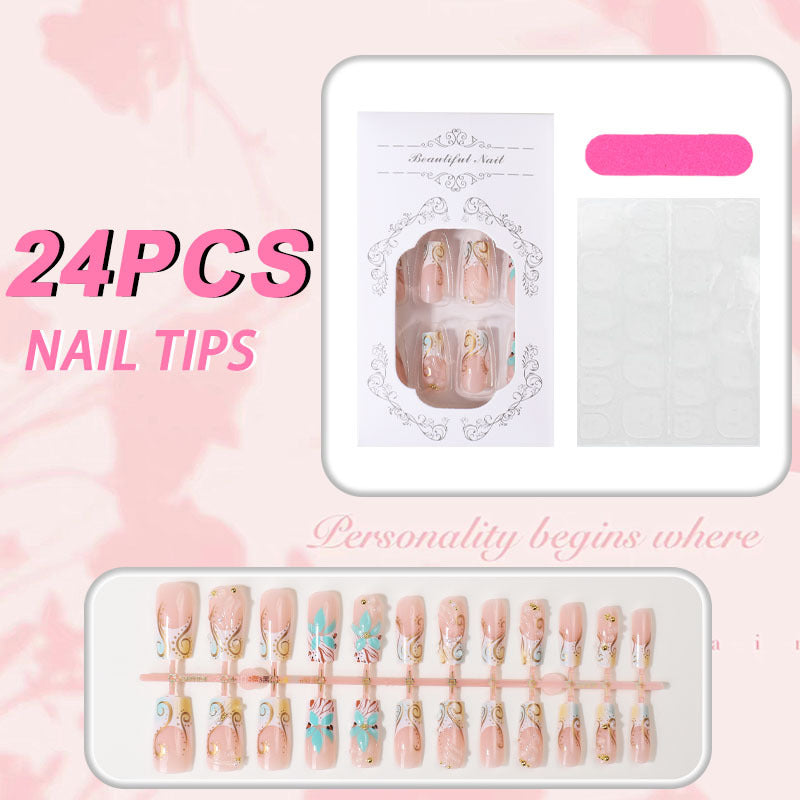 Decorative Press-On Nail Art Tips Bowlift