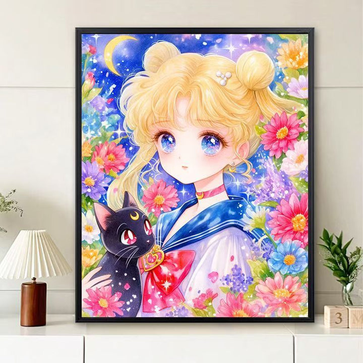 Whimsical Floral Character Art Print Bowlift