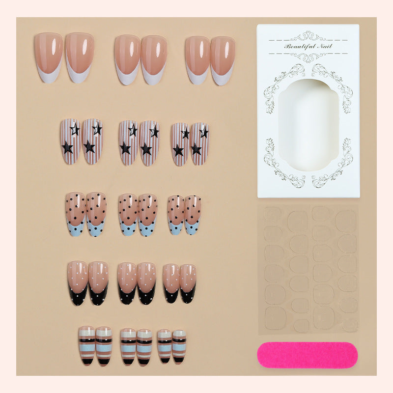 Creative Nail Art Set with Unique Geometric and Colorful Designs Bowlift