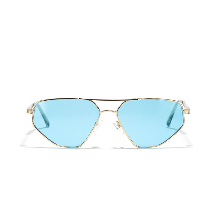 Ladies geometric sunglasses with elegant metal frame Bowlift