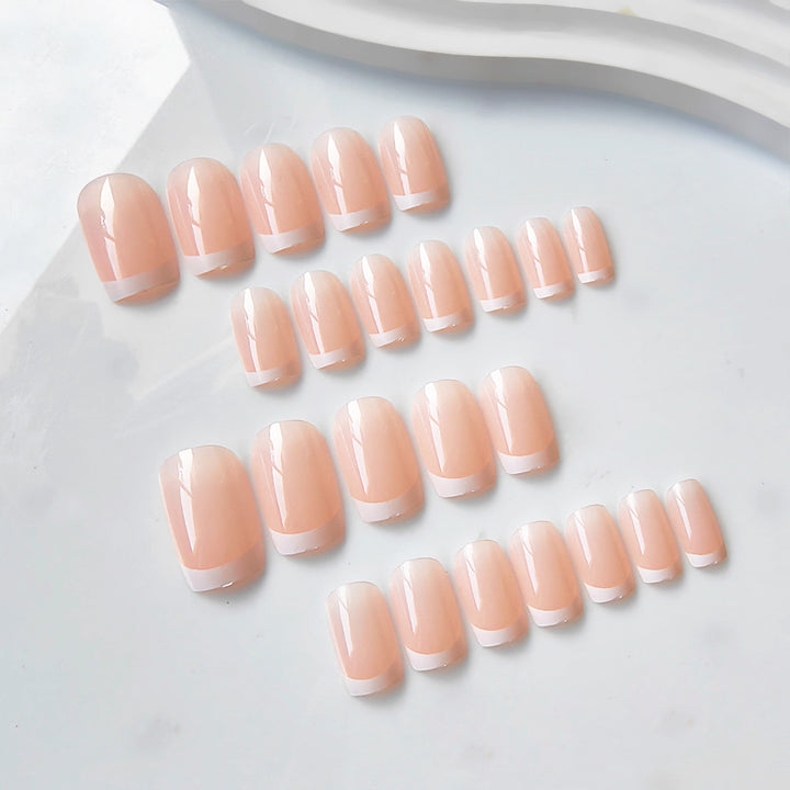 Artificial nails with French manicure Bowlift