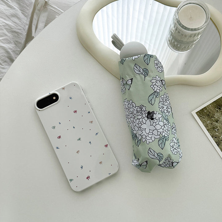 Women's Folding Umbrella with Innovative Floral Design Bowlift