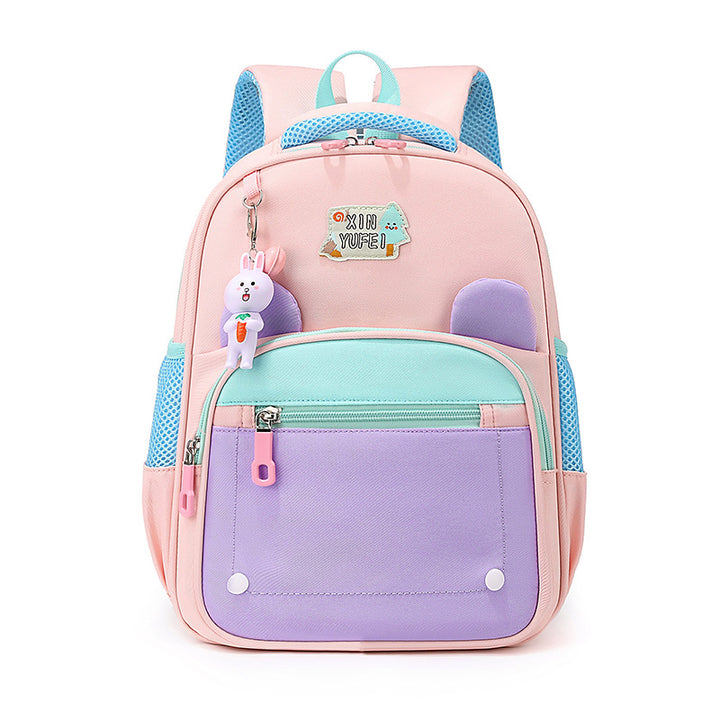 Cartoon-Themed Multi-Compartment School Backpack Bowlift