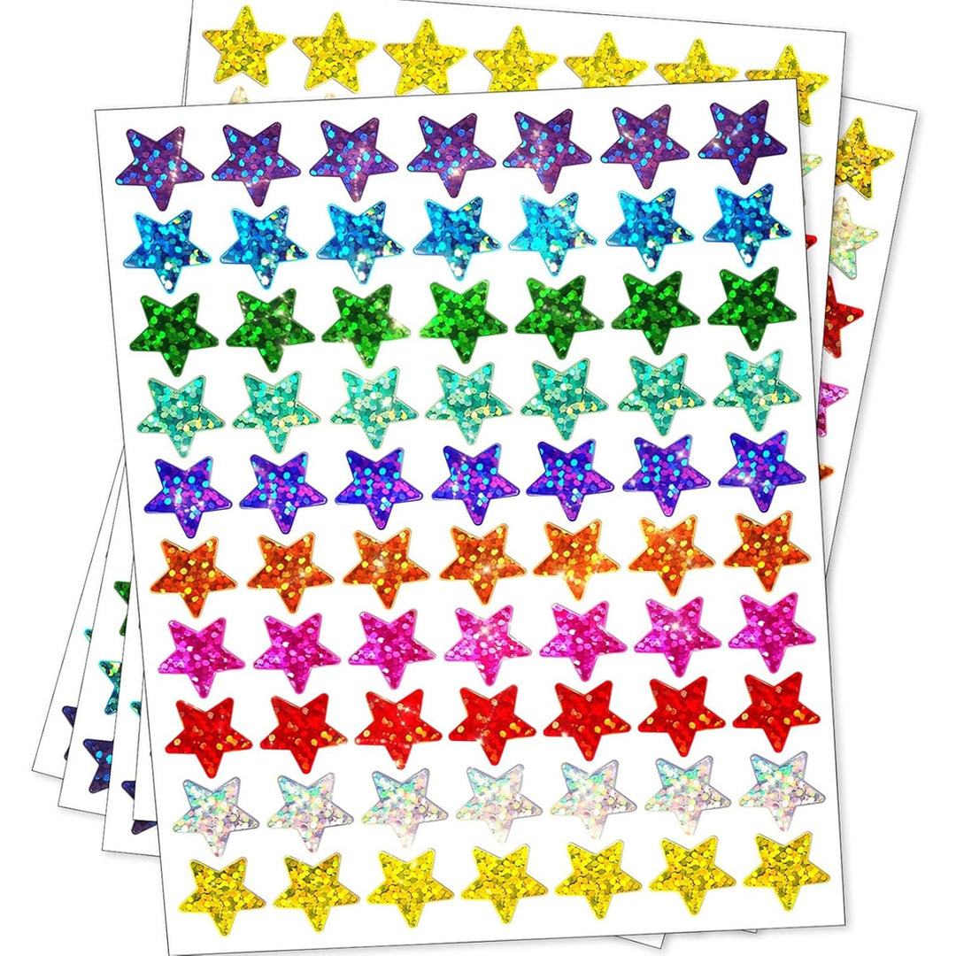 Glittery Star Decorative Stickers Bowlift