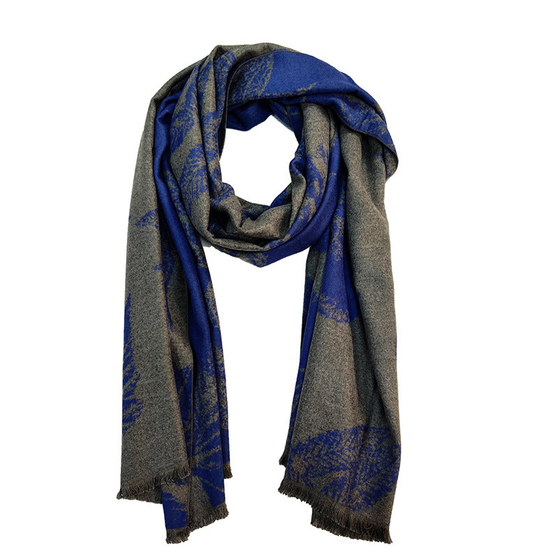 Ladies Elegant and Warm Scarf with Geometric Pattern Bowlift