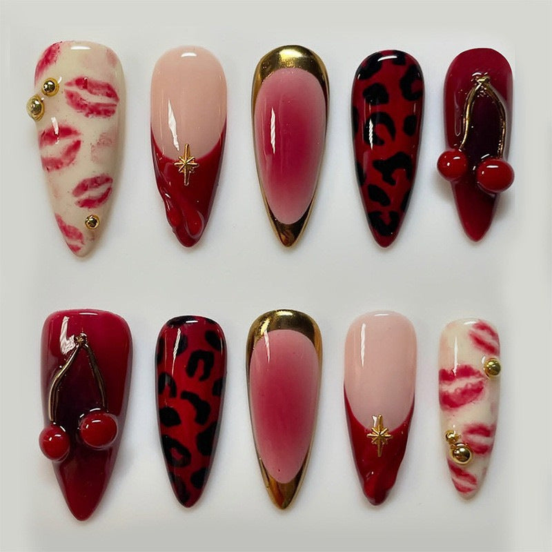 Thematic Underwater Nail Art Press-On Set Bowlift