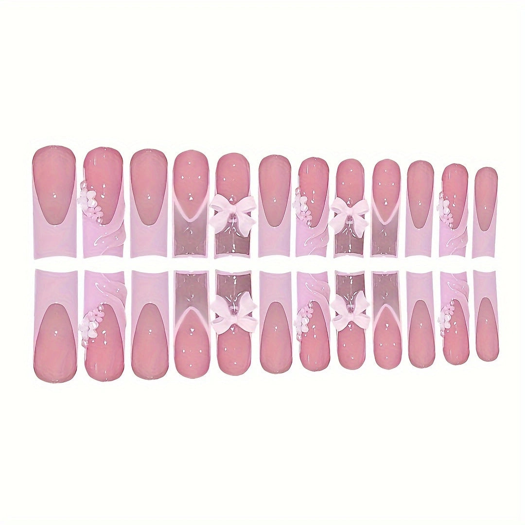 Decorative Press-On Nail Art Bowlift