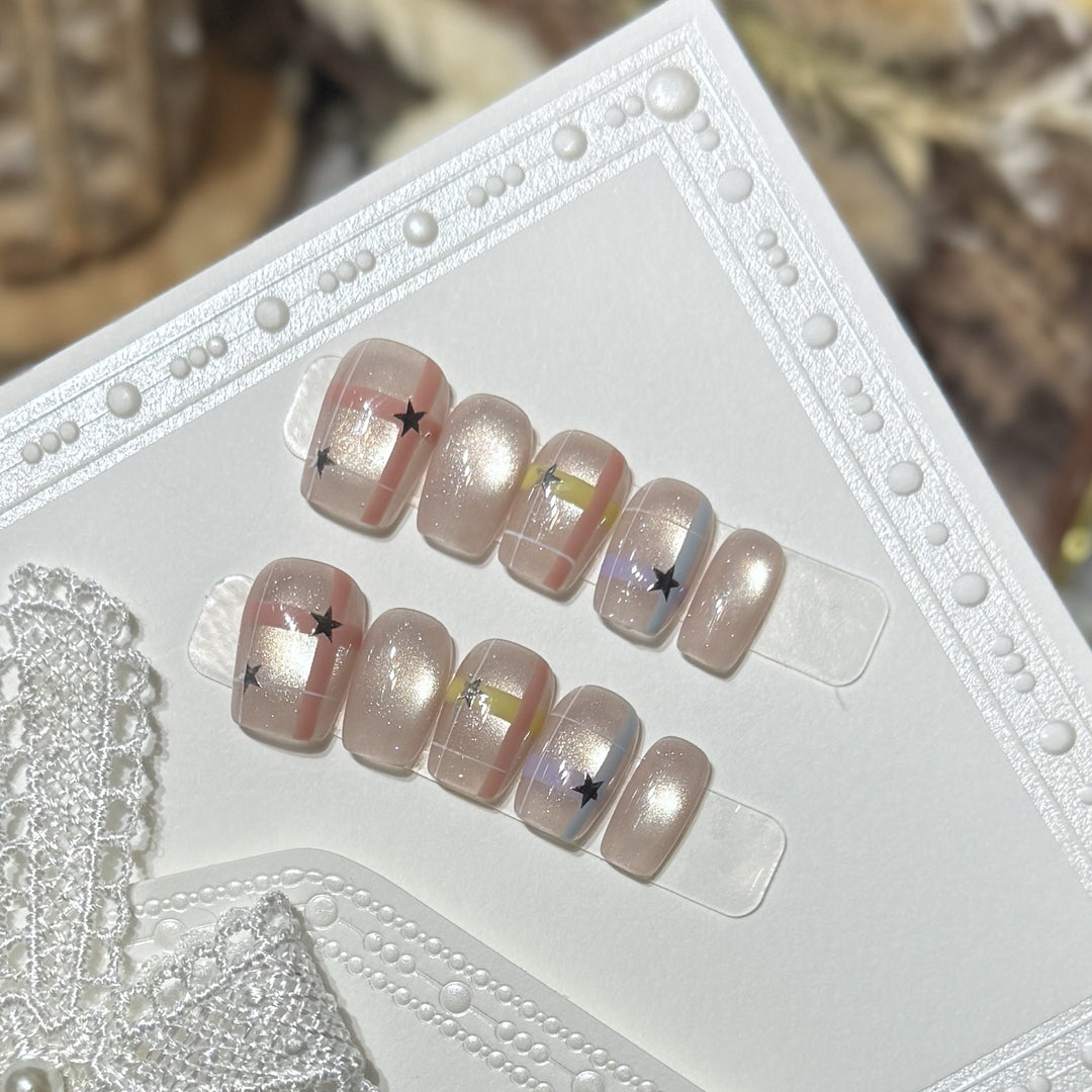 Themed Press-On Nail Art Set with Hello Kitty Designs Bowlift