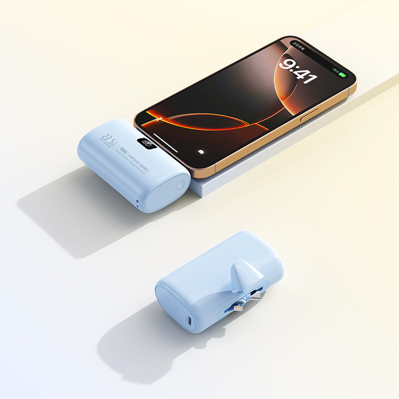 Portable power bank with integrated charger Bowlift