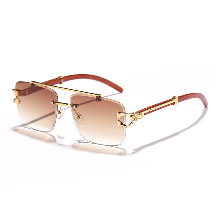 Women's stylish square sunglasses with luxurious metal frame Bowlift