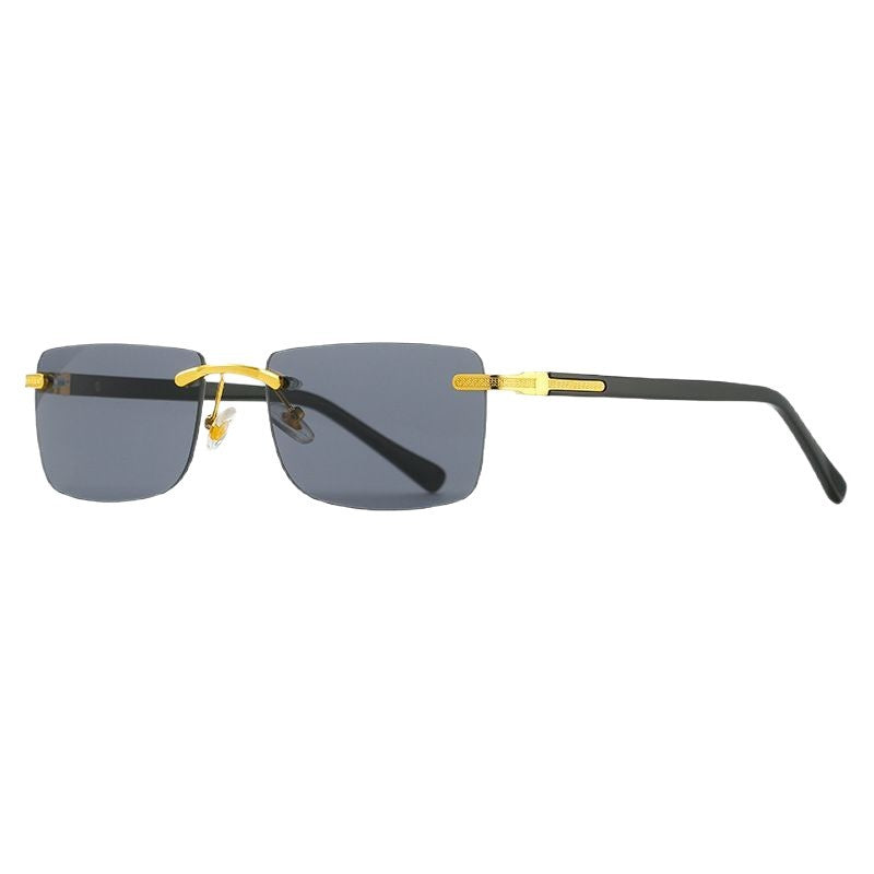 Women's fashionable sunglasses with a stylish, rectangular frame and elegant metal accents Bowlift