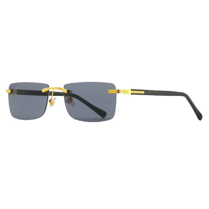 Women's fashionable sunglasses with a stylish, rectangular frame and elegant metal accents Bowlift