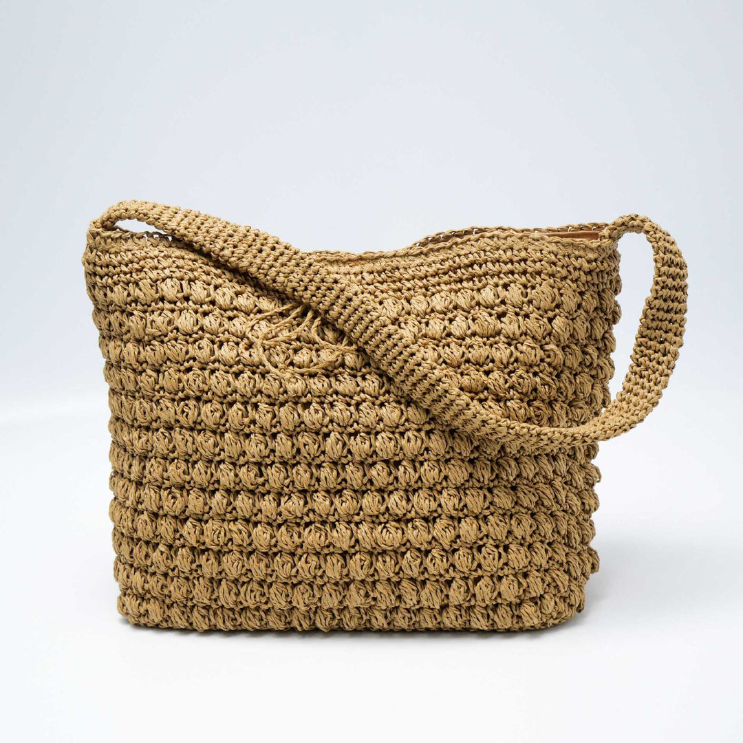 Fashionable Macrame Shopper Bag Bowlift