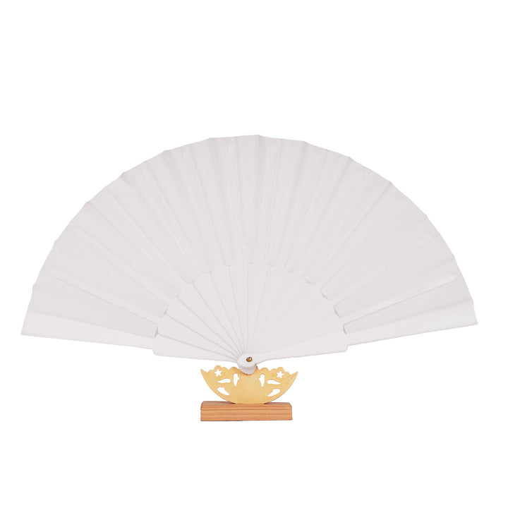 Ladies decorative fan with elegant wooden handle Bowlift