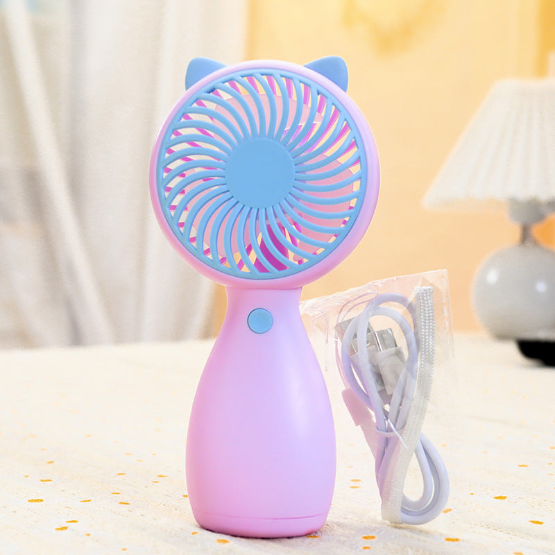 Ladies portable handheld fan with USB charging function Bowlift