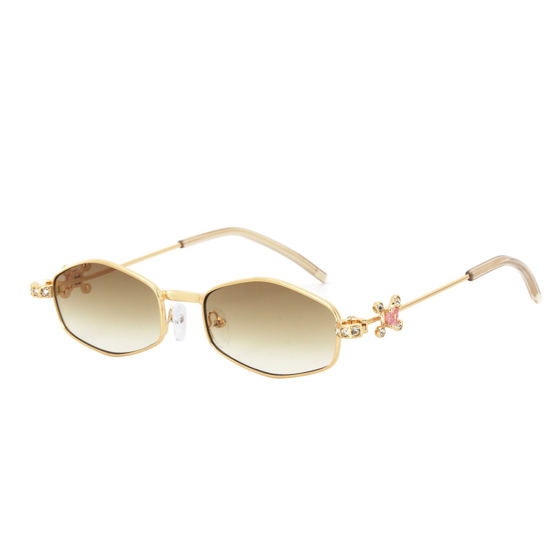 Women's Designer Sunglasses with Elegant Decorative Frame Bowlift