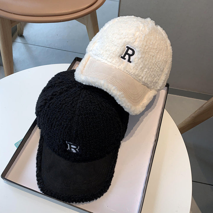 Women's Fuzzy Plush Baseball Cap Bowlift