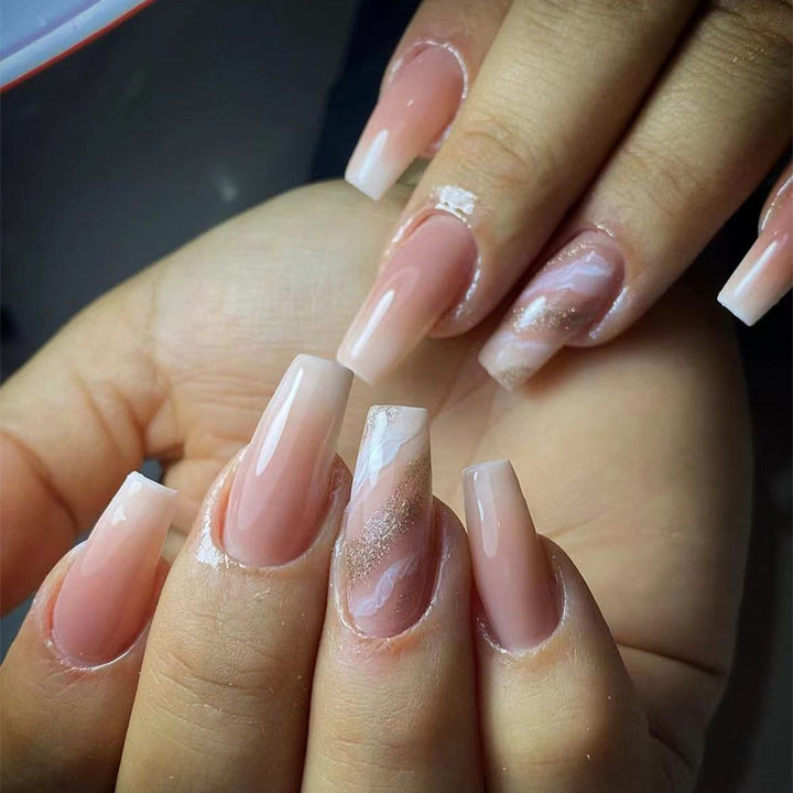 Elegant Sculpted Press-On Nails Bowlift