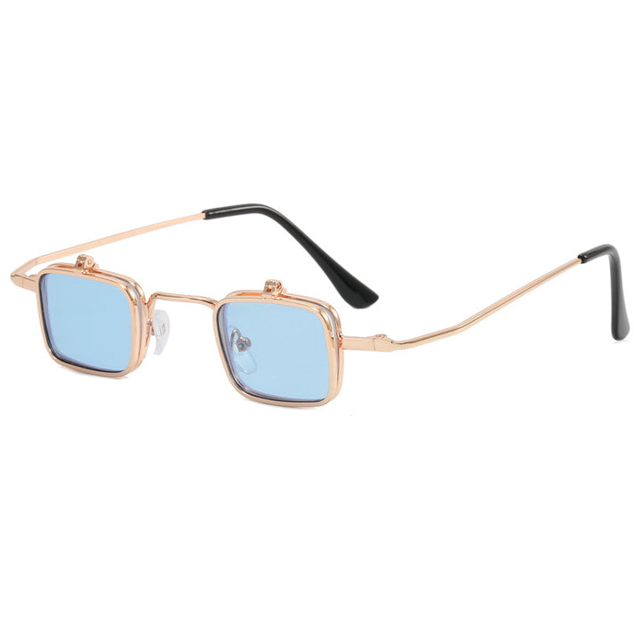 Ladies Designer Sunglasses with Square Metal Frame Bowlift