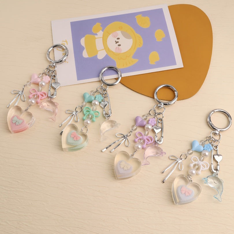 Playful keychain with colorful charms Bowlift