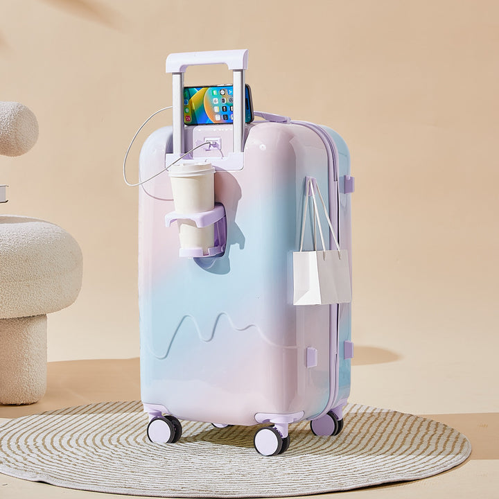 Smart Tech-Integrated Travel Suitcase Bowlift
