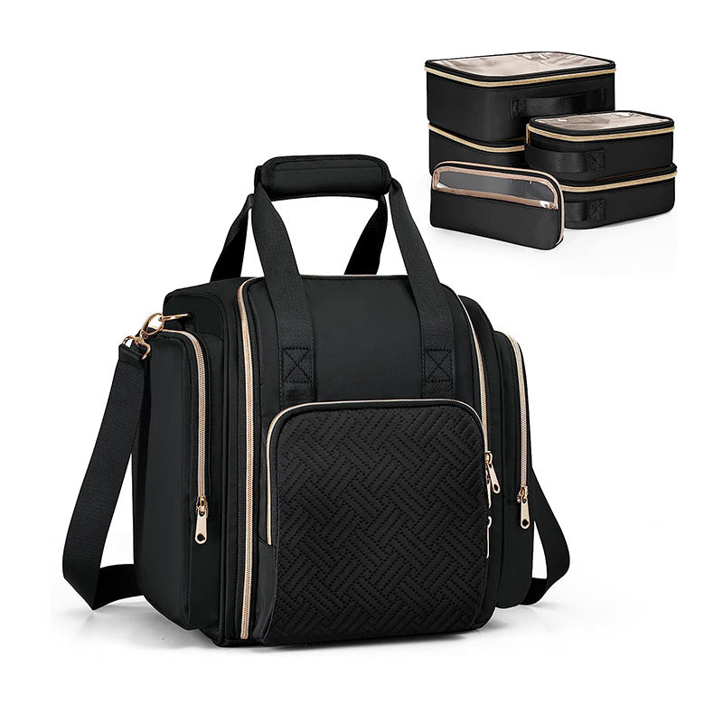 Cosmetic bag with multiple compartments Bowlift