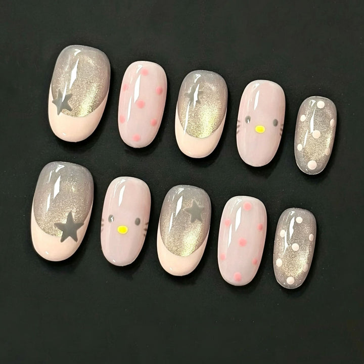 Artistic Press-On Nail Wraps Bowlift